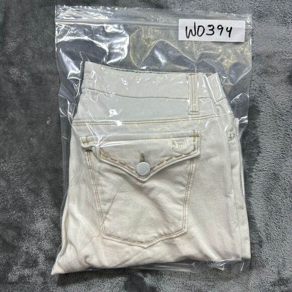 JOE'S Jeans Women's 24 White Socialite Kicker Flip Pockets Cropped Denim Pants - Picture 13 of 13